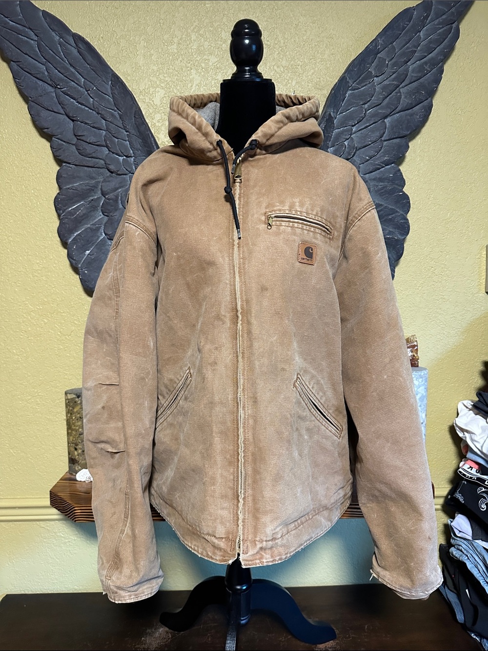 Carhartt Vintage Brown Hooded Canvas Jacket